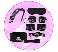 QiKKago Ricco E Pratico Squisito Set di 11 Pezzi per Il Doppio Allenamento di Resistenza, Morbido Interior in Peluche + Design Esterno in Pelle Resistente all'Usura (Nero) - Y5