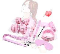 QiKKago Rosa 10 Pezzi Diversi Accessori per Interni Set di Pelle Multifunzionale Facile da Usare-Q