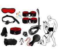 QiKKago - - - Set di 10 Pezzi per L'allenamento Yoga in Nylon Rosso, Il Regalo Originale per Uomini E Donne ̣ σ