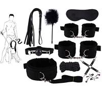 QiKKago Set Fitness Centrifugo 10 Pezzi, Elegante Nylon Nero di Alta qualità, Contenente Bastoncini di Piuma E Corde Fatte A Mano, Perfetto per Il Fitness - D3