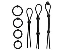 QiKKago Set Multifunzionale Di 3 Corde E 4 Anelli A Pois in Silicone Per Aiutarti A Creare Un Allenamento Diversificato! Un Regalo Originale Per Uomini E Donne-B05