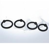 QiKKago Set Regalo di Anelli in Silicone Portatile in 4 Diverse Dimensioni, 4 Pezzi in Un Set, Facile da Trasportare-Q