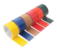 QILIMA 10 m x 48 mm Nastro Adesivo ImpermeabileEstremo Nastro Corazzato Strappabile a Mano Gaffa Tape, Duct Tape 6 rotoli (colorato)
