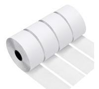 QILIMA 4 rotoli di nastro biadesivo bianco pesante, autoadesivo, con gancio e anello, chiusura ad incastro di resistenza industriale, 5 cm x 5 m