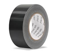 QILIMA 45 m x 48 mm Nastro Adesivo Nero ImpermeabileEstremo Nastro Corazzato Strappabile a Mano Gaffa Tape, Duct Tape