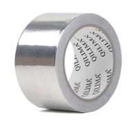 QILIMA Aluminium Tape Nastro Adesivo Alluminio 50 mm x 55m Adesivo Alluminio Nastro, Nastro in Alluminio Alte Temperature per Riparare, Isolare, Sigillare e Proteggere (Argento)