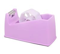 QILIMA Dispenser di nastro adesivo per scrivania, con macaron pesato antiscivolo, viola (adatto per nucleo da 2,5 cm e 7,6 cm)