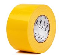 QILIMA Nastro Adesivo Giallo Universale, 75 mm x 55 m Nastro Adesivo Per Impieghi Gravosi per Lavori di Riparazione, Fissaggio, Sigillatura, Etichettatura e Ristrutturazione