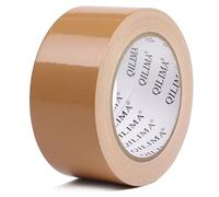 QILIMA Nastro adesivo nastro in tessuto qualità premium 50 mm x 25.1 m adesivo senza residui, forte, colore marrone