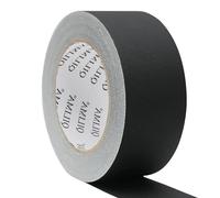 QILIMA Nastro Adesivo Nero per Rilegature in Tessuto - 50mm x 27m x 0.27mm