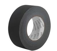 QILIMA Nastro Gaffer Professionale Nero, 5cm x 55m Spessore 280μm, Opaco Antiriflesso, Strappabile a Mano Senza Residui, Nastro Adesivo Resistente per Cavi, Fotografia, Illuminazione Tecnica
