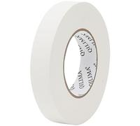 QILIMA Nastro in tessuto bianco, 25 mm x 55 m, Gaffer Tape rimovibile, opaco e antiriflesso