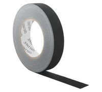 QILIMA Nastro in tessuto nero, 25 mm x 55 m, Gaffer Tape rimovibile, opaco e antiriflesso