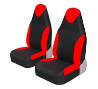QILINGS Auto Coprisedili Per Citroen Per C1 Coprisedili Anteriori Stile Secchio Per Auto Universali Per Auto Camion SUV Protezione Per Sedili Auto Set Coprisedili(2Piece RED)