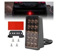 QILINGS Luci Terzo Stop Auto 12V Universale F1 Luce stroboscopica Flash LED fanale Posteriore 3a Spia Luminosa Lampada di Segnalazione affumicata 15 LED Luce Freno Luce Stop Terza Luce Stop
