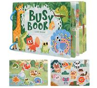 QiLumier Montessori Toddler Books, Quiet Book Toys, Interactive Busy Book, Educational Toy Book, Quiet Book Books per 2 3 4 5 6 Anni