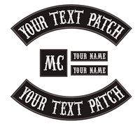 QIMAMADE Set di 5 toppe ricamate personalizzate, da applicare con ferro da stiro, da cucire o applicare con ferro da stiro, taglia XL