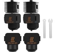 QIMATOP Kit hotend con ugello staccabile per Bambu Lab A1 / A1 Mini - 2 set di ricambio Hotends da 0,4 mm, 4 calzini in silicone e 2 chiavi, hot end rapido e accessori per estrusore stampante 3D
