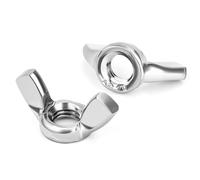 QIMEI-SHOP Dadi a Farfalla M5 in Acciaio Inossidabile 304 DIN 315 per Giardinaggio Riparazioni Biciclette e Montaggio Mobili 20 Pezzi