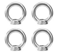 QIMEI-SHOP Dado a Occhiello M10 Dado di Sollevamento Dadi ad Anello in Acciaio Inossidabile 304 per Accessori di Sollevamento e Connessione 4 Pezzi