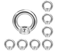 QIMEI-SHOP Dado a Occhiello M4 Dado di Sollevamento Dadi ad Anello in Acciaio Inossidabile 304 per Accessori di Sollevamento e Connessione 8 Pezzi