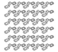 QIMEI-SHOP Morsetti per Tubi 10mm Morsetto per Tubi a U in Acciaio Inossidabile 304 Fascette Stringitubo per Tubo dell'acqua Tubo del Gas 30 Pezzi