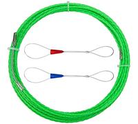 QIMEI-SHOP Sonda Passacavi 10 M Sonda Elettricista Sonda Tiracavi di Poliestere Diametro 4.5mm con Molla di Guida per l’installazione di Cavi Verde