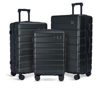 QIMER Y01 Set Bagagli 20/24/28, Grigio scuro, 20/24/28-NO EXT, Moderno Minimalista