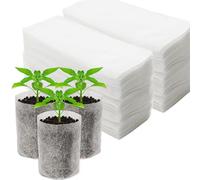 QIMMU Borsa Per Piantine,200 Pezzi Sacchi Per Piante Di Tessuto Non Tessuto,Sacchetti Per Coltivazione,Non Tessuti Borse Vivaio Pianta,Facilitare la coltivazione e il trapianto delle piantine