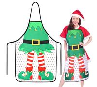 QIMMU Grembiule Natalizio,Grembiuli da Cucina Natale,Grembiule Natalizio Divertente,Grembiule da Cucina,Grembiuli Rossi di Natale,Perfetto per i dolci natalizi, le feste in cucina e come regalo