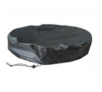 Qimopi - Copertura per tamburo da 150 litri, rotonda, impermeabile, 65 x 9,9 cm, tessuto Oxford 420D, colore nero