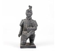Qin - Statua di guerrieri e cavalli in terracotta, sculture di soldato cinese in argilla, modello artistico decorativo per la decorazione della casa (H60 cm), regalo culturale unico e da collezione