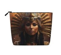 QIN&ZHENG Ancient Egypt Tribe Series - Astuccio da donna leggero con cerniera, taglia unica, colore: nero/bianco, taglia unica, nero/bianco, taglia unica