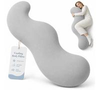 Qinayig Cuscino ergonomico a forma di zampa per chi dorme sul fianco, supporto per fianchi e gambe, design a forma di S per l'allineamento del corpo (grigio, M)