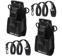 QINERSAW 2 Pezzi Porta Radio Walkie Talkie Porta Radio da Cinturone Custodia Porta Ricetrasmittenti Custodia Protettiva Cover per Walkie Talkie Borsa per Walkie-Talkie MSC-20C (14.7 * 5CM)