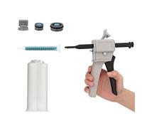 QINERSAW Pistola per Colla Epossidica 50 ml Pistola per Colla Bicomponente Pistola Composita Dispenser Pistola per Colla Epossidica PA per Tubo 1:1 o 2:1 e Doppio Tubo da 50 ML