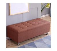 QINGGANG-0224 chaise longue Sgabello for divano rettangolare for lustrascarpe da comodino portaoggetti multifunzionale for camerino(Light brown,100 * 40 * 40cm)