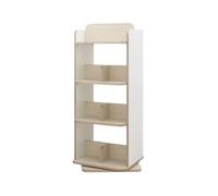 QINGGANG-0224 contenitori per libri Scaffale for libri con rotazione, ripiano in legno, organizer minimalista for lo studio del soggiorno