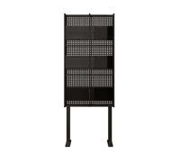 QINGGANG-0224 contenitori per libri Scaffale for libri dal pavimento al soffitto, scaffale for riviste, espositore for lettura, scaffale for CD multistrato scaffali per libri(Nero,58cm)