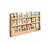 QINGGANG-0224 contenitori per libri Scaffale for libri in legno massello for uso domestico, espositore da pavimento for libri illustrati, scaffale for lettura multistrato, portariviste, portariviste