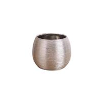 QINGGANG-0224 vasi da fiori da interno Luxury, High-End, Creative Brushed Gold-Plated Ceramic Hydroponic Pothos And Phalaenopsis Orchid Planter(Silver,Grande)