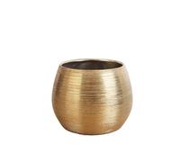 QINGGANG-0224 vasi da fiori da interno Luxury, High-End, Creative Brushed Gold-Plated Ceramic Hydroponic Pothos And Phalaenopsis Orchid Planter(Gold,Grande)