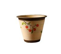 QINGGANG-0224 vasi da fiori da interno Retro-style, Hand-painted Planters With A Simple And Fresh Design, Indoor Plants