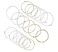 QINGGE - Corde per chitarra acustica in bronzo, 3 set di corde per chitarra, 2 set completi e 6 corde extra (E-1°, B-2° G-3° ciascuna 2) per chitarra acustica di ricambio