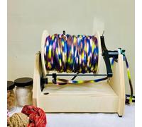 QINGHEDZSW Filatoio Elettrico, avvolgitore per gomitoli, con Interruttore a Pedale, velocità Regolabile, torcitore per Fibre di Lana, per la Tessitura e la miscelazione di Filati