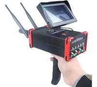 QINGHEDZSW Rivelatore di metalli Sotterraneo, rilevatore d'oro professionale con schermo ad alta definizione, portata di 100 m, per oro, argento, rame e pietre preziose