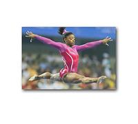 QINGJIE Simone Biles Sports - Poster su tela, per la ginnastica, atleta, stile sportivo, con stampa da parete, per la casa, moderno, 20 x 30 cm