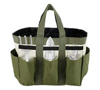 QINGLANG Borsa porta attrezzi da giardino, resistente, con 8 tasche, multiuso, portatile, con manici e cinghie elastiche, regalo per uomini e donne