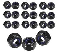 qingmeng Dadi esagonali M6, 50 dadi autobloccanti M6, dadi di bloccaggio M6, dadi di bloccaggio, dadi di bloccaggio M6, filettatura metrica