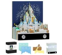 Qingning Blocco Note 3D Art Memo Pad 2026, Calendario da Scrivania 3D Magico Castello, con Intaglio di Carta Creativa, Calendario da Tavolo DIY con Luce, Regalo per Housewarming Desktop Decorazione